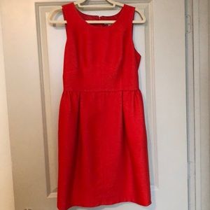 Red j crew dress